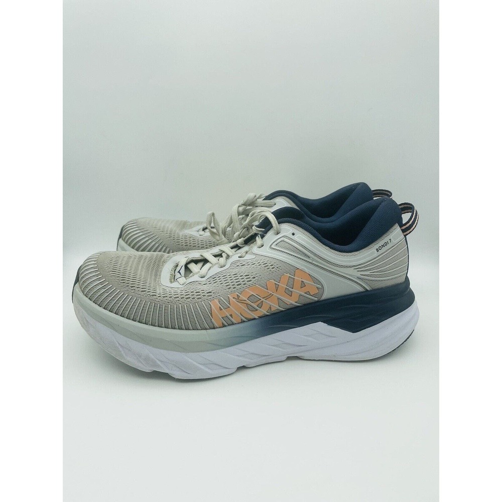 HOKA ONE ONE W Bondi 7 Lunar Rock Running Shoes 1110531 LRBI Women's Size 9.5